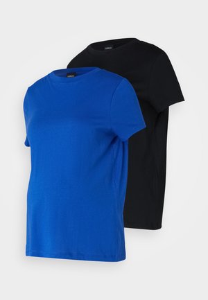 2 PACK - T-shirt basic - blue/black