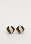 STRIPED LOLLIPOP UNISEX - Orecchini - pink and dark green