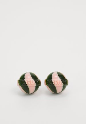 Fiorucci STRIPED LOLLIPOP UNISEX - Oorbellen - pink and dark green