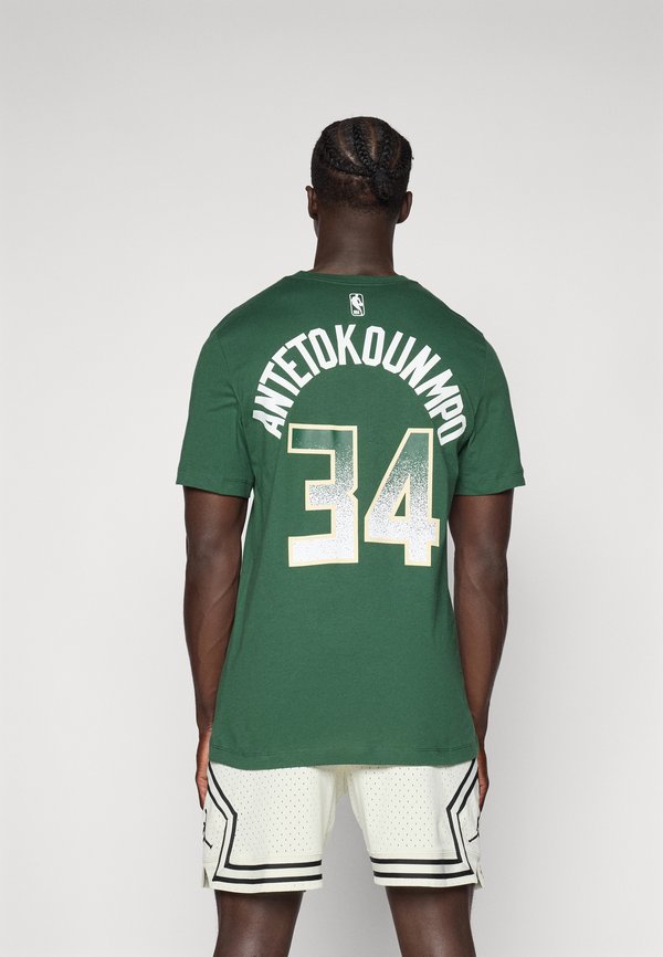 NBA MILWAUKEE BUCKS GIANNIS ANTETOKOUNMPO TEE - Club wear - fir