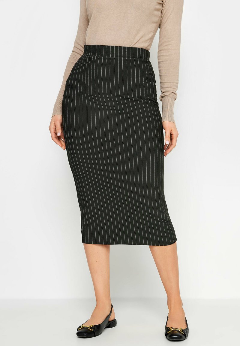 Long Tall Sally - PINSTRIPE MIDAXI - Kynähame - black, Suurenna