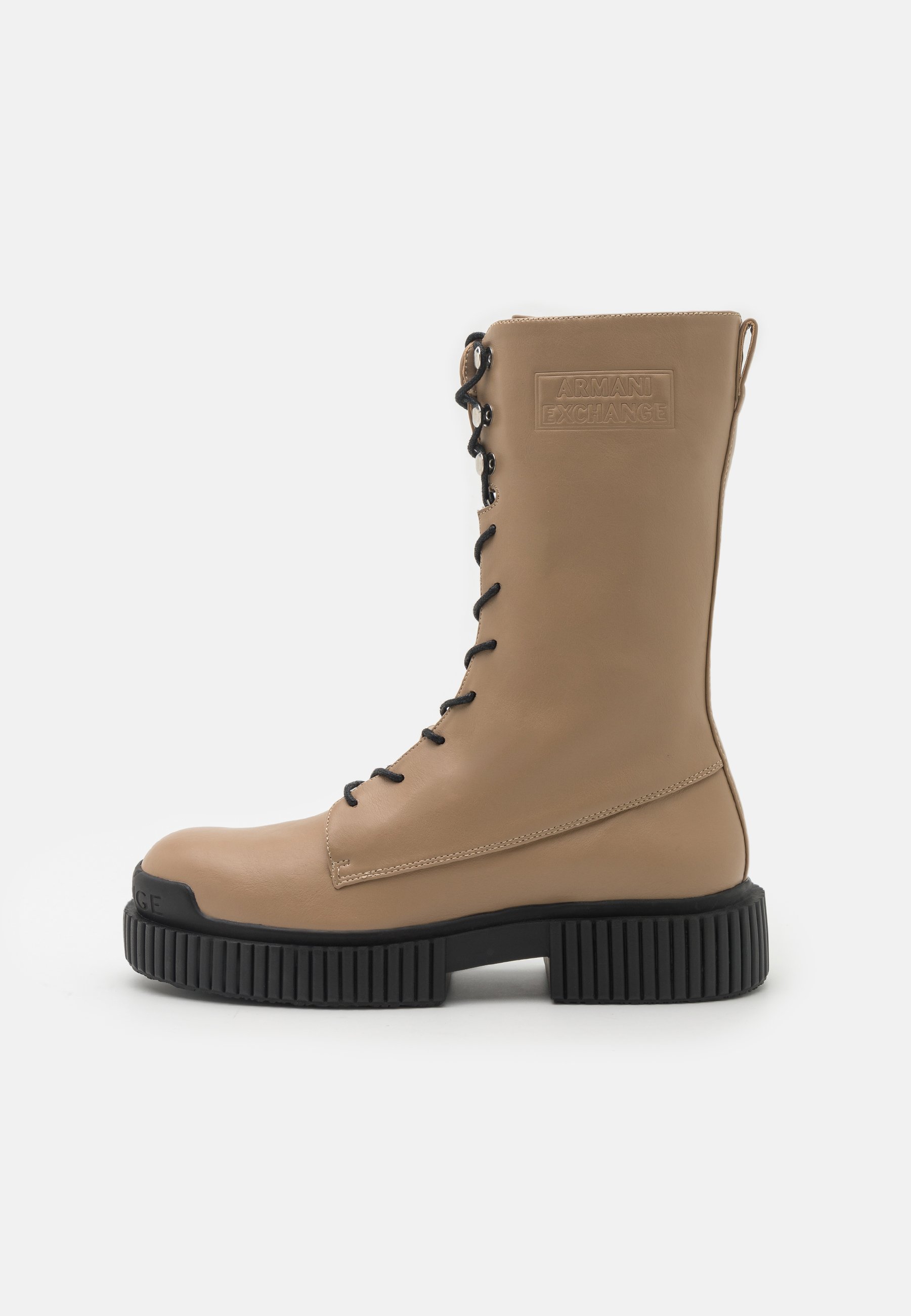 Armani Exchange BOOT - Plateaustiefel - mud/black/schwarz - Zalando.de