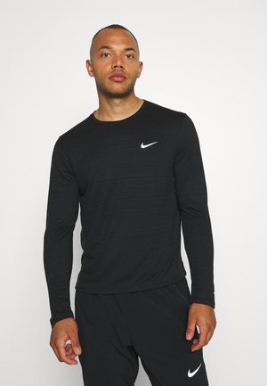 MILER - Sports shirt - black/silver