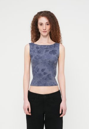 SLASH NECK TANK - Top - grey