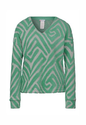 GEMUSTERTES COZY - Pullover - grün