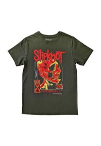 Paradiso Clothing SLIPKNOT ZOMBIE - Print T-shirt - green