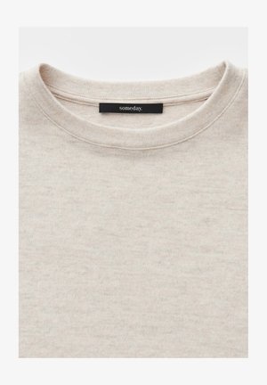 someday., LOOSE FIT MELANGE TEXTURE - T-shirt basic - mellow mélange