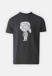 KARL LAGERFELD CREWNECK - T-shirt con stampa - black