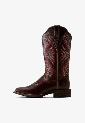 Ariat, ARIAT BOOTS ROUND UP RUIDOSO WESTERN - Cowboy/Biker boots - arizona brown