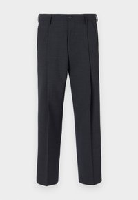 SLHLOOSE PLEAT - Pantalones - dark grey