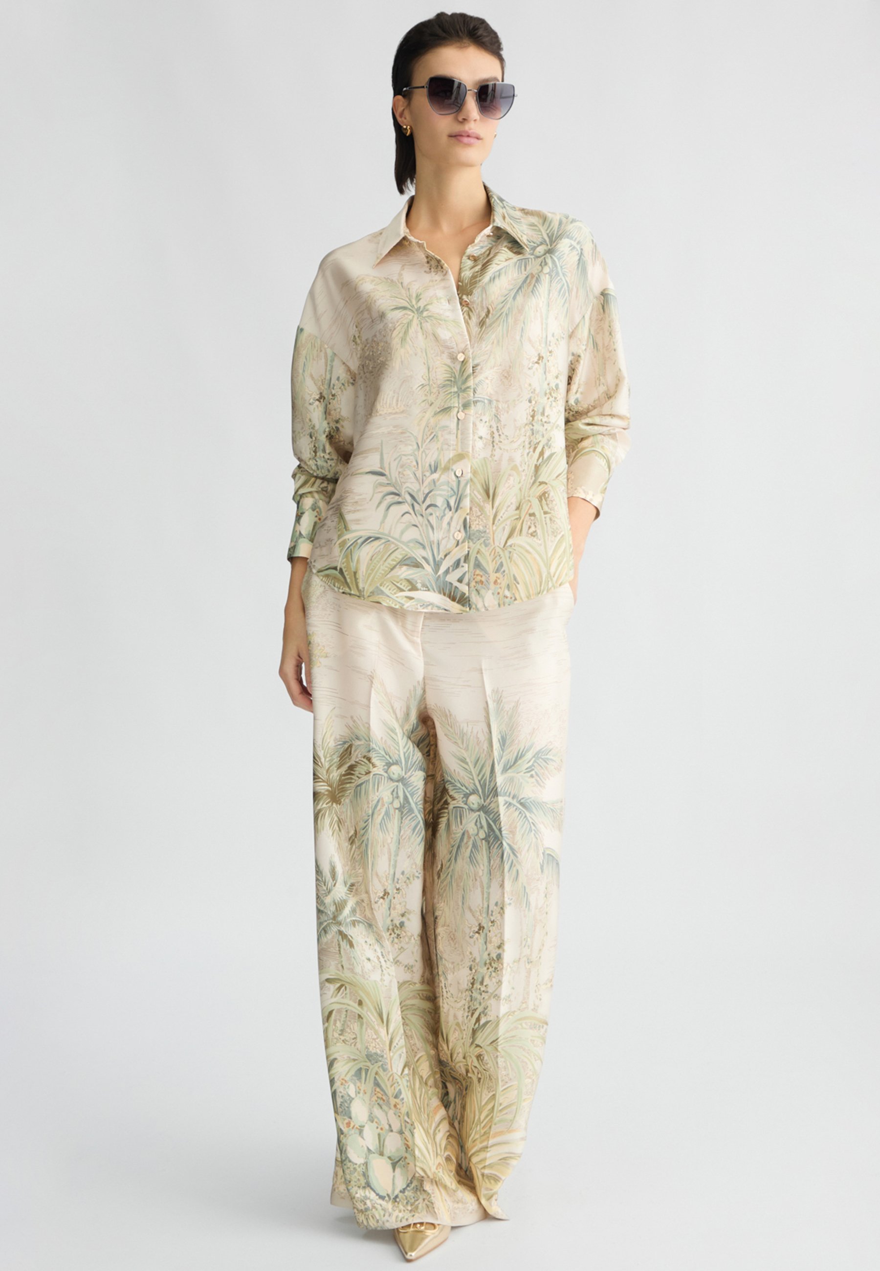 売れ筋商品|||リュージョー シャツ レディース トップス JUNGLE PRINTED - Button-down blouse - m9265 LIU JO JUNGLE PRINTED - Button-down blouse - m9265/multi