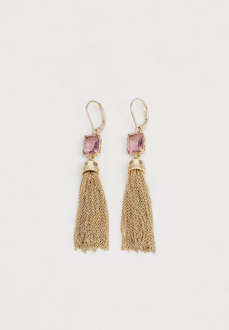 Lauren Ralph Lauren TASSLE DROP - Kõrvarõngad - gold-coloured/pink
