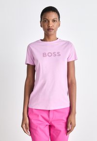 BOSS - C ELOGO 5 - T-shirt z nadrukiem Miniatura obrazu 1