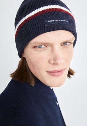 Tommy Hilfiger TH CORP LOVE SOLID STRIPE - Berretto - space blue