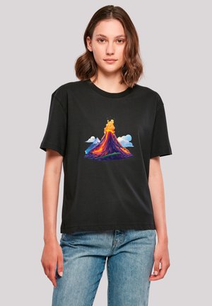VULKANAUSBRUCH - Print T-shirt - schwarz