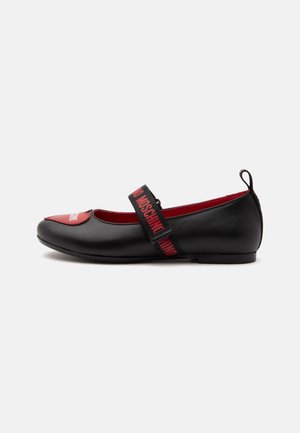 MOSCHINO, - Baleriny z zapięciem
