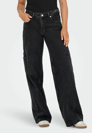 MIT WEITEM KIRA  SCHNITT  - Vaqueros boyfriend - washed black