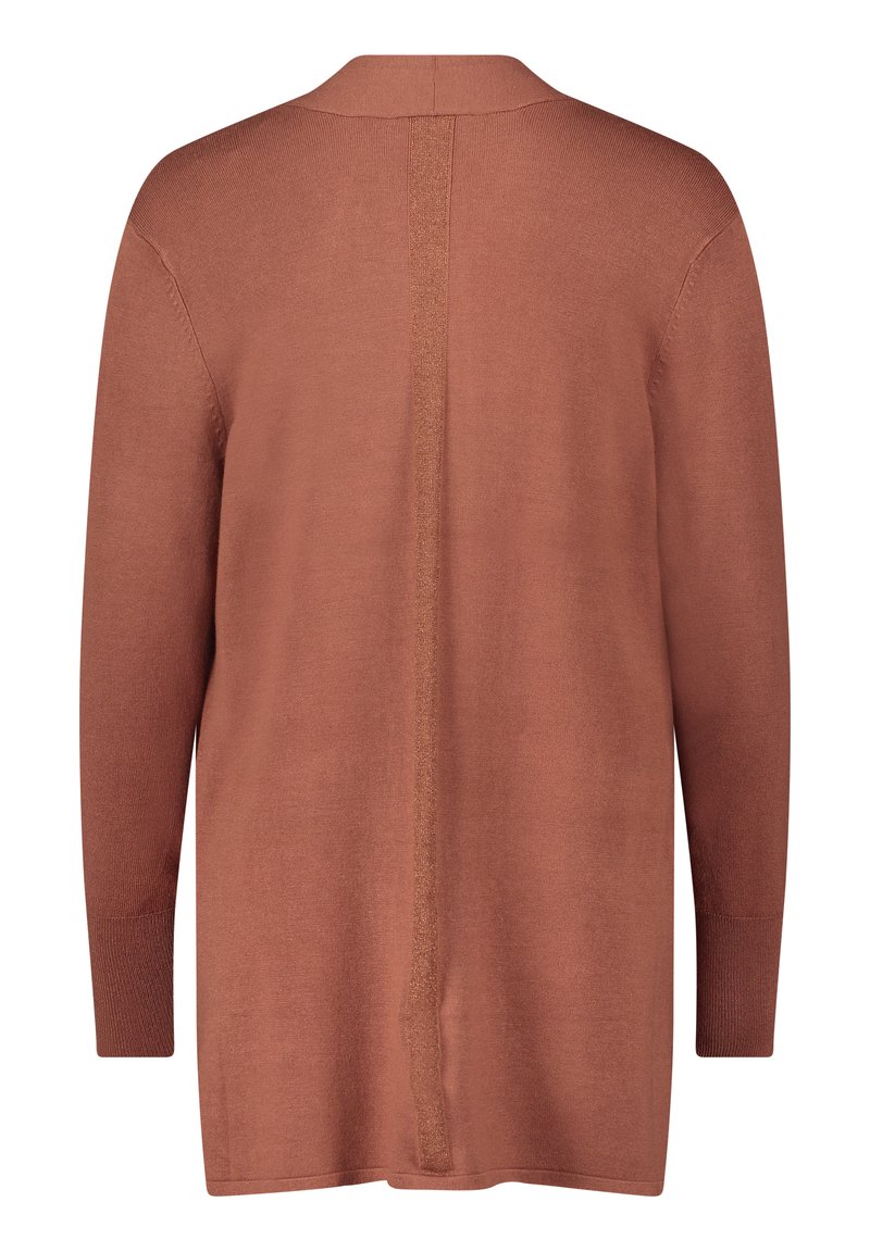 Wool Cardigan Braun Lang Lange Strickjacke Cognac Strickmantel