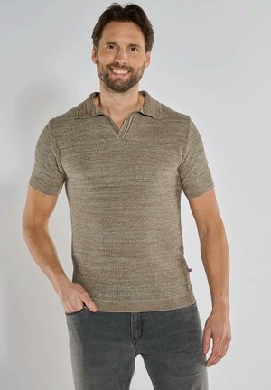 Poloshirt - braunbeige