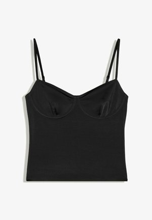 Bershka, TOP - Débardeur - black