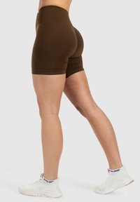 Smilodox EDINA SEAMLESS SCRUNCH - Leggings - braun