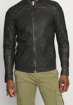 Lederjacke - black