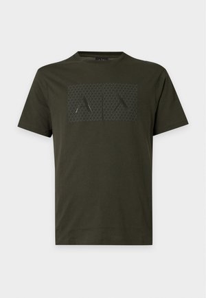 Armani Exchange, - T-shirt z nadrukiem
