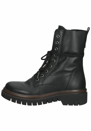 Lace-up ankle boots - black