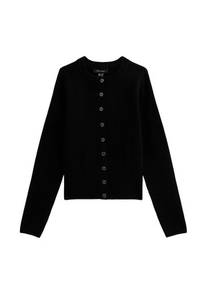 New Look, COMPACT  CREW NECK CARDIGAN - Chaqueta de punto - black