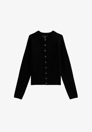 New Look, COMPACT CREW NECK CARDIGAN - Chaqueta de punto - black