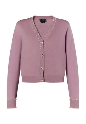 MIT PERLEN MIOKI - Strickjacke - mauve