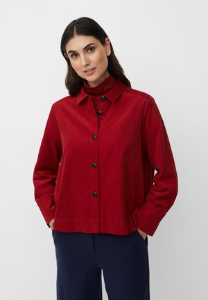 Hemdbluse - red dahlia