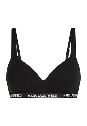 KARL LAGERFELD, KARL LAGERFELD UNDERWEAR TOP LOGO PADDED BRA - Soutien-gorge triangle - black