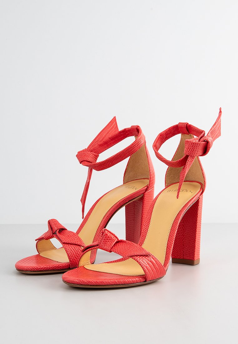 Alexandre Birman Sandalen met hoge hak koraalrood