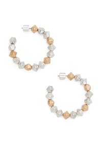 GEOMETRIC BEADED HOOP  - Earrings - open miscellaneous