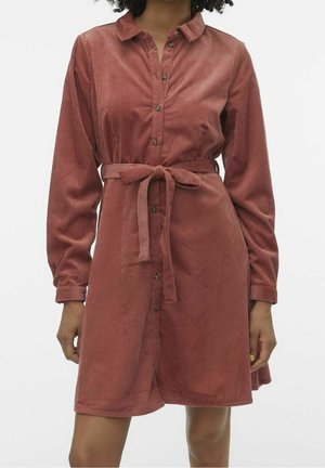 Blusenkleid - cognac