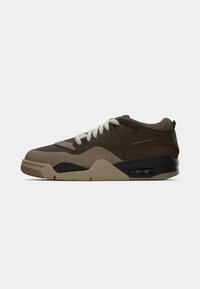 AIR JORDAN 4 UNISEX - Sportcipő - ironstone/med olive/baroque brown/light bone/khaki/black