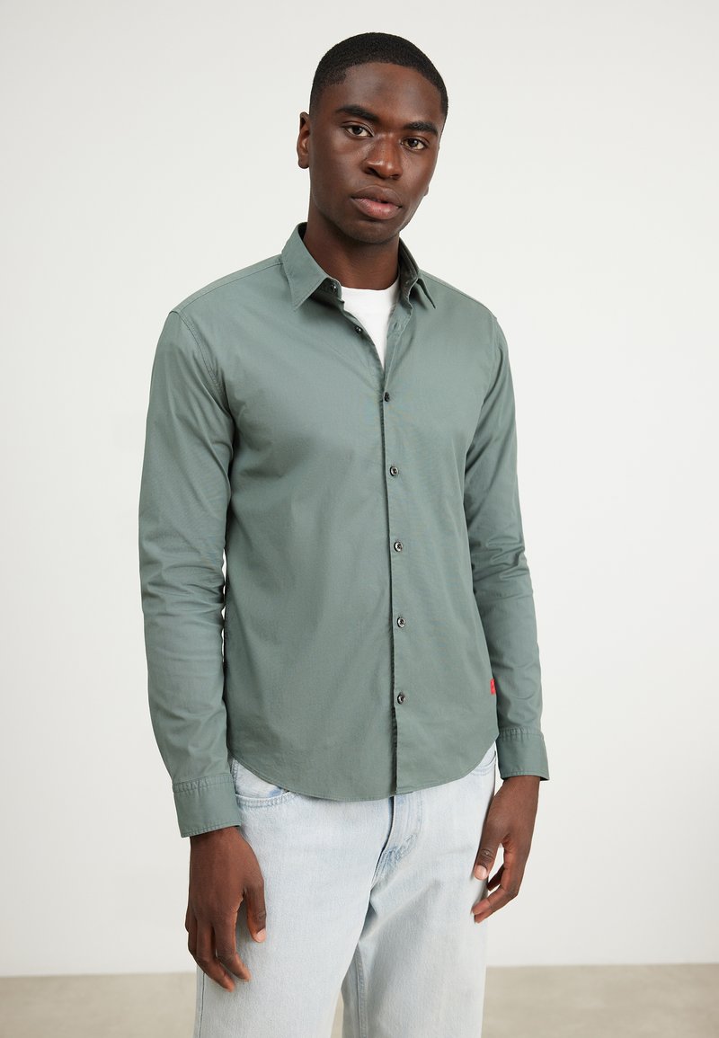 HUGO ERMO - Hemd - dark green/dunkelgrün - Zalando.ch