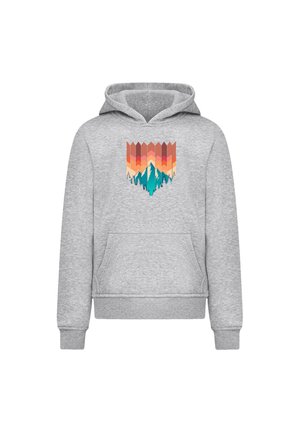 BERG SONNENUNTERGANG GEOMETRISCH - Hoodie - heather grey