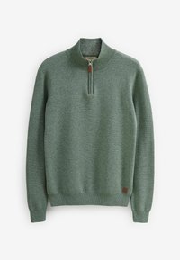 Next PREMIUM ZIP NECK  - Džemperis - sage green