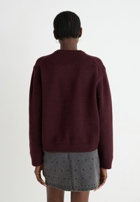 Gina Tricot CREW NECK - Trui - dark wine