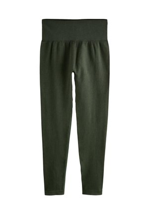 Next HIGHT WAIST  - Pajkice – hlače - mottled green