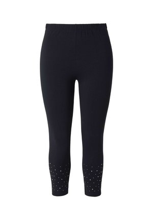 MIAMODA, LEGGINGS, SKINNY FIT, RHINESTONES - Legging - black