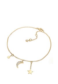 Elli SPARKLING MOON STAR CHARM - MIT KRISTALLEN VON SWAROVSKI® - Ankelkæder - gold coloured