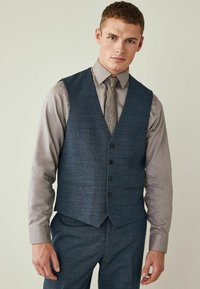 Next - WOOL BLEND SUIT: WAISTCOAT - Vest - blue Väikepilt 1