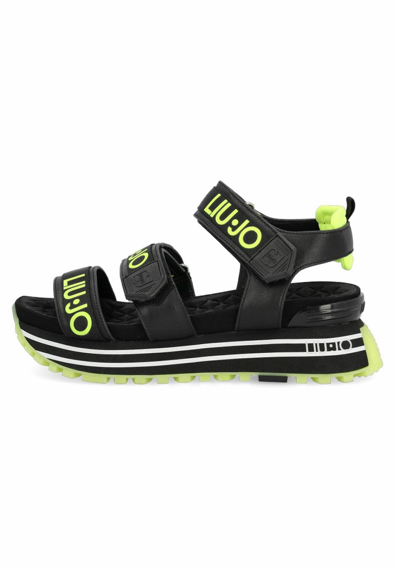 Damen Sneaker | LIU JO Plateausandalette black neon yellow/schwarz - AH05733 Damen Sneaker | LIU JO Plateausandalette black neon yellow/schwarz - AH05733