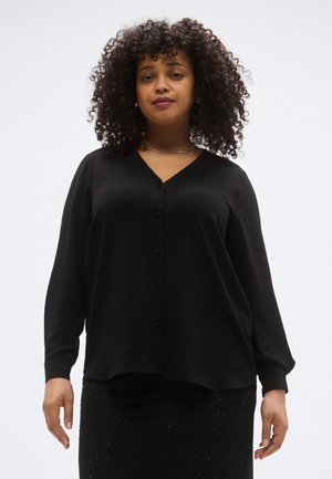CARJANA METTE LIFE V NECK SHIRT - Blúz - black
