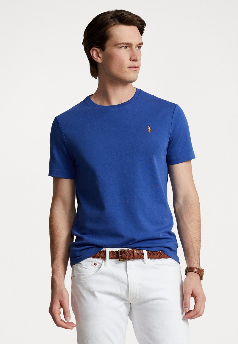 Polo Ralph Lauren CUSTOM SLIM FIT SOFT COTTON T-SHIRT - Navadna majica - beach royal