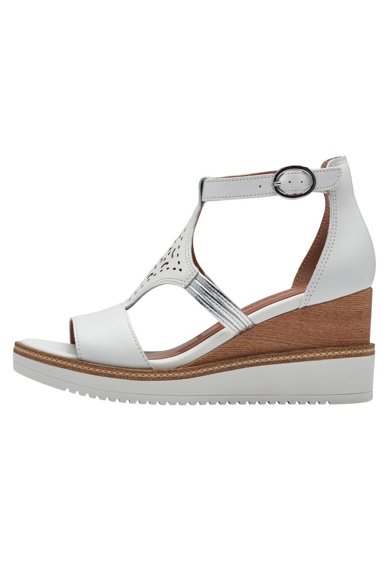 Tamaris Sandali con zeppa - white