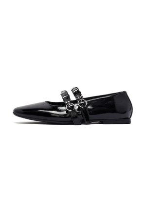 Ballerina's met enkelbandjes - black